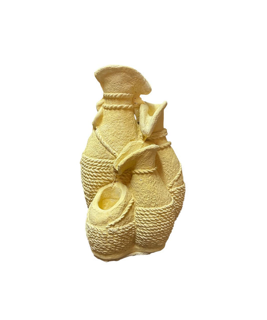 Jarrón triple. 35 cm alto x 22 ancho