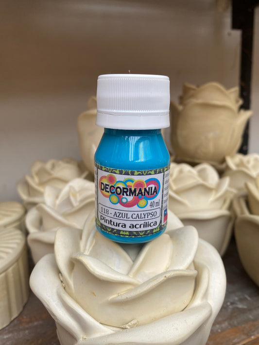 Pintura acrílica azul calypso (118)