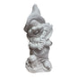 Duende con gato y pluma 38 cm alto