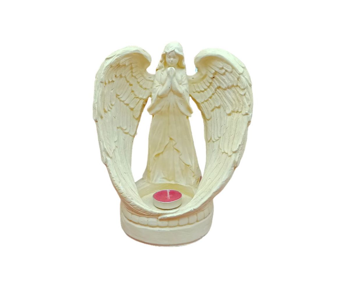 Ángel porta velas (ziña)