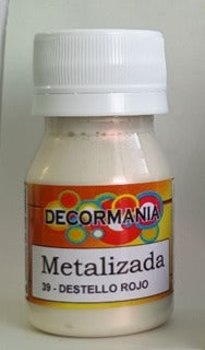 Pintura metalizada destello Rojo