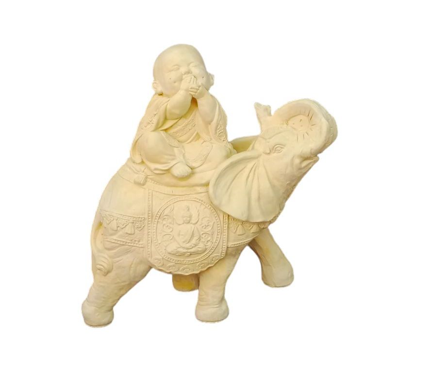 Elefante con monje (ziña)