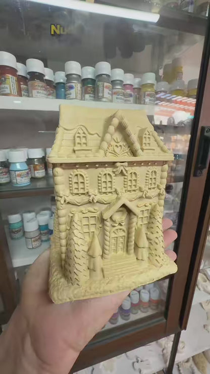 Casa navidad 13 x 8 cm
