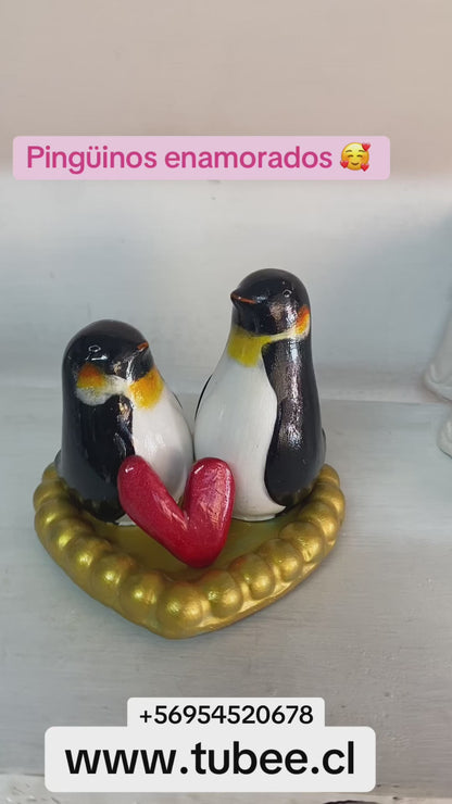 Set pingüinos enamorados