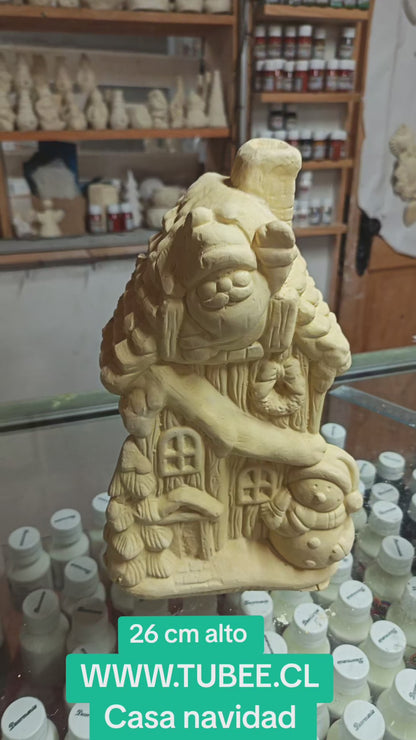 Casa navidad 27 cm alto