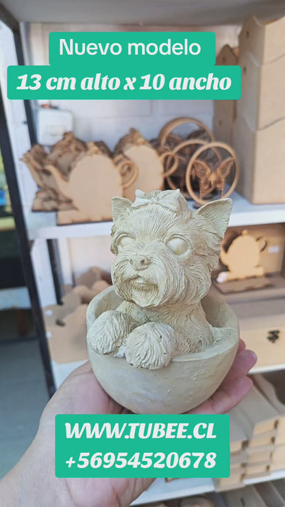 York Shire en taza 15 cm alto x 9,5 cm ancho