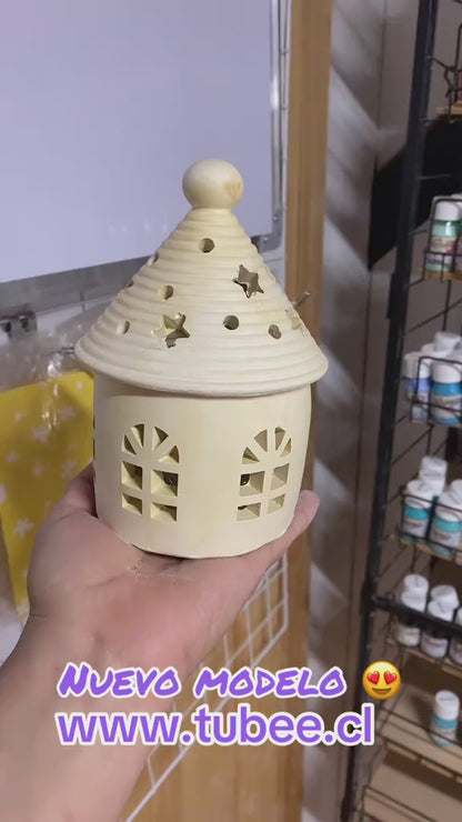 Porta vela o luz casa estrellas (713)