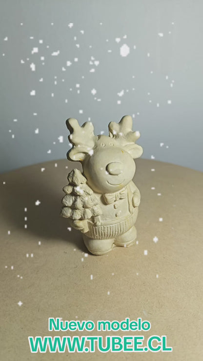 Reno de navidad 9 cm alto x 6 cm ancho (1004)