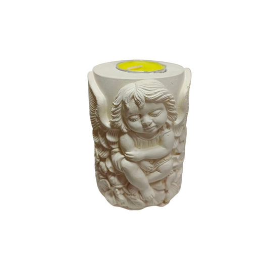 Angel porta velas 10 CM alto x 6,5 CM ancho