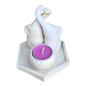 Set elefantes con porta velas