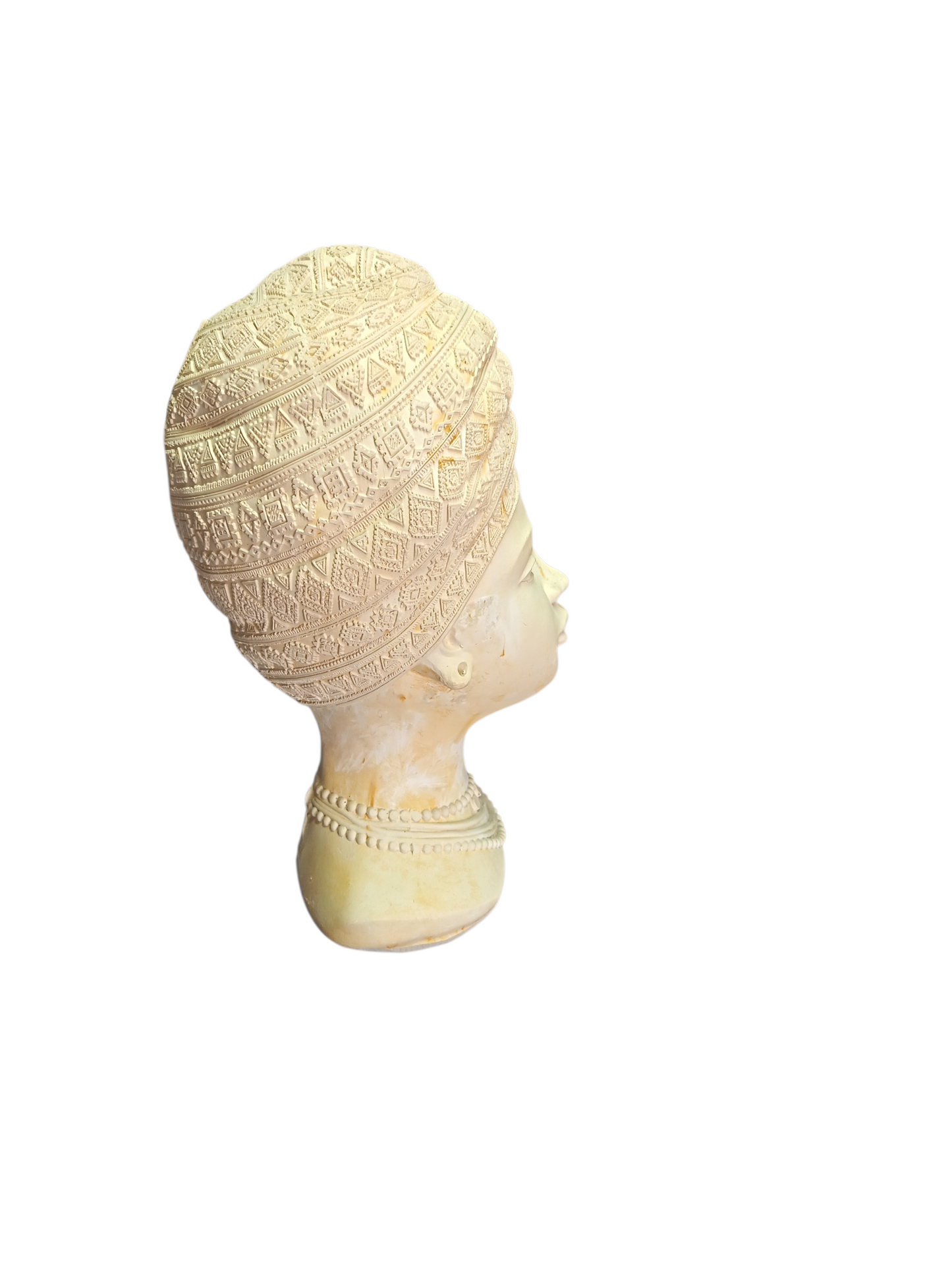 Africana turbante 27 cm alto x 13 cm ancho