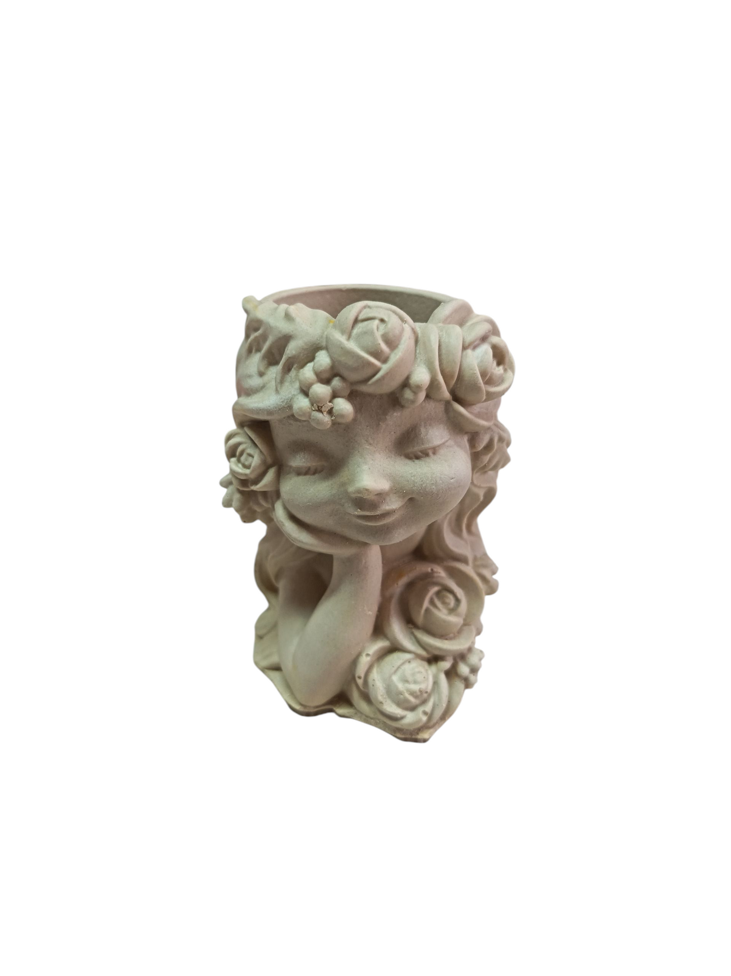 Maceta niña con rosas (922) 9 cm alto