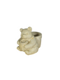 Oso miel maceta 9 cm alto x 11 cm largo x 7,5 cm ancho (1009)