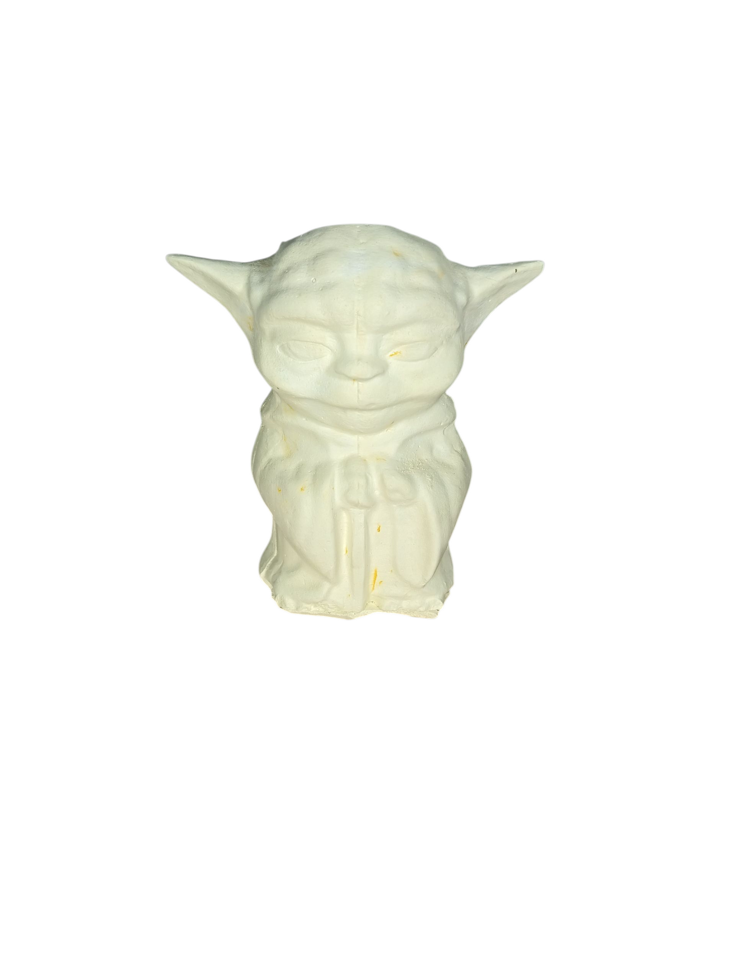 Yoda porta vela o porta lapices 13 cm alto x 12 cm. Ancho (1013)