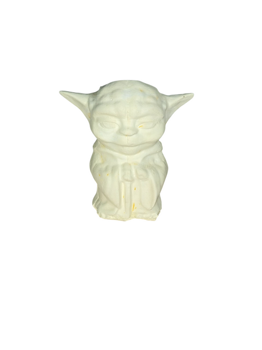 Yoda porta vela o porta lapices 13 cm alto x 12 cm. Ancho (1013)
