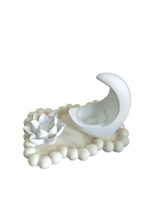 Set luna y flor de loto