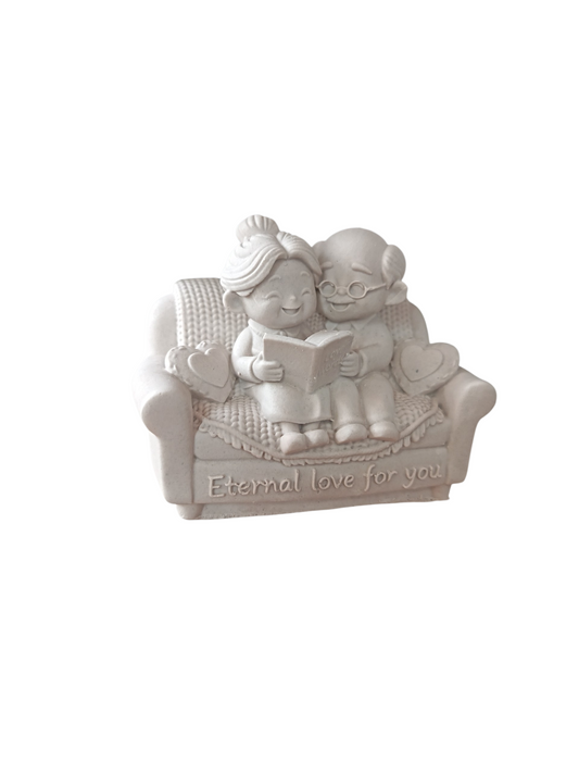 Abuelitos en sillón 7x5 cm