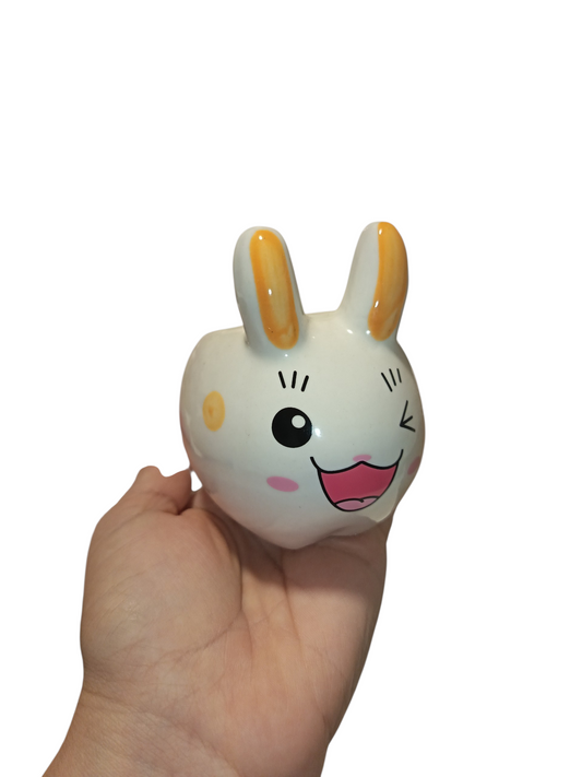 Maceta cerámica conejo 9x9cm