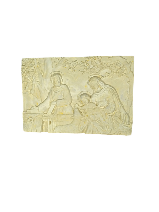 Cuadro sagrada familia (1002) 22 cm largo x 15 cm alto con gancho