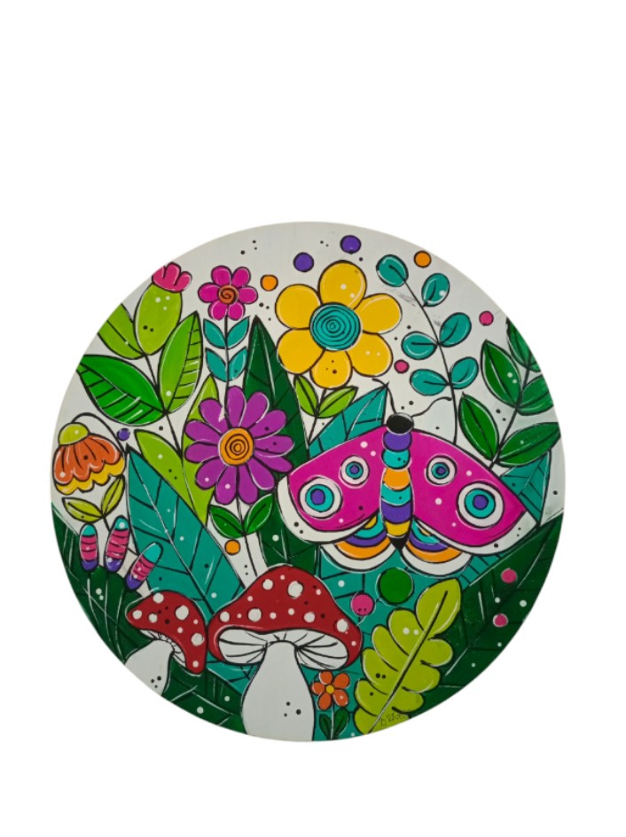 Plato decorativo con gancho para colgar 30cm diámetro