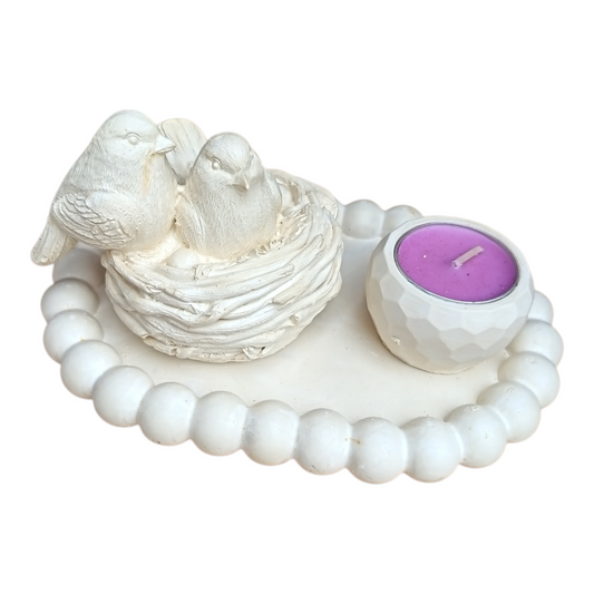 Set pajaritos porta velas