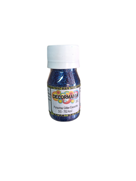 Purpurina glitter escarcha azul