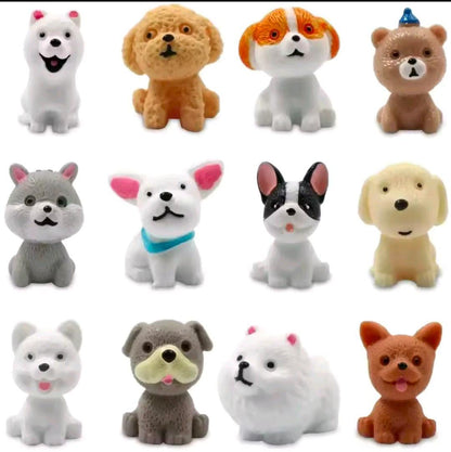 Mini perritos de poliresina