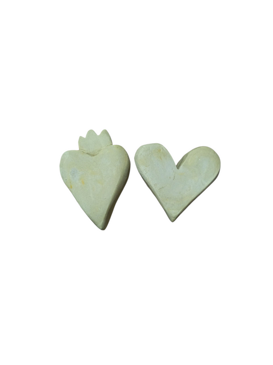Corazones con gancho para colgar 5 cm ancho x 7 ancho aprox.