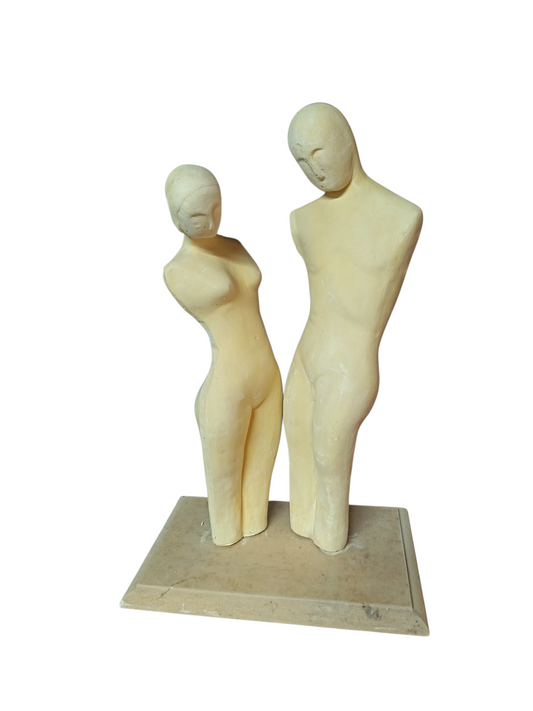 Pareja abstracta con base 40x20cm