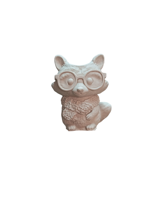 Zorro con lentes 9x7 cm