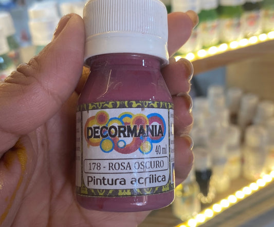Pintura acrílica Rosa Oscuro (178)
