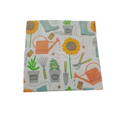 Servilleta decoupage jard’n