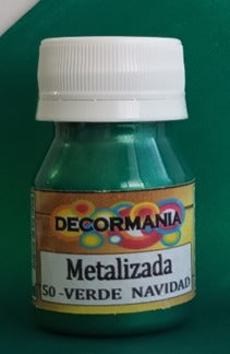 Pintura metalizada verde  navidad (50)