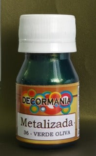 Pintura metalizada verde oliva